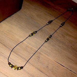 Silver Ball/ Crystal Bead chain